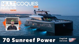 70 SUNREEF POWER  Walkthrough  Multihulls World [upl. by Keemahs]