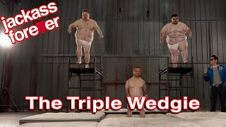 The Triple Wedgie Jackass Forever Stunt Breakdown  Jackast A Jackass Podcast [upl. by Lehacim]