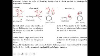 Alkyl amp Aryl halides Part 4 Reasoning question on Nucleophilic Substitution amp Elimination reaction [upl. by Elamaj]