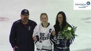 1242023 Girls Varsity Hockey vs North Shore Storm [upl. by Osicnarf]