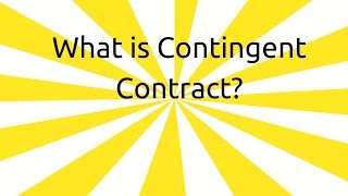 What is Contingent Contract  Contingent amp Quasi Contract  CA CPT  CS amp CMA Foundation  BCom Hons [upl. by Richards]