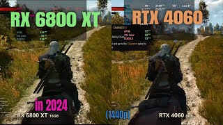 RTX 4060 vs RX 6800 XT  1440p gaming 2024 [upl. by Leeban530]