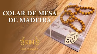 Colar de mesa de madeira para decorar [upl. by Aisanahta]