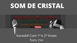 Som De Cristal Karaokê Com 1ª e 2ª Voz [upl. by Menken717]