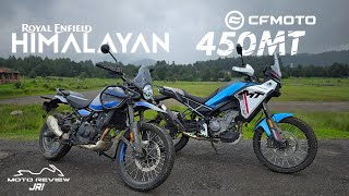 CFMOTO 450MT vs RE Himalayan 450  Prueba frente a frente [upl. by Thain]