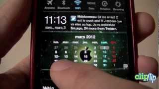 Calendar Pro  Le meilleur calendrier pour le notification center iPhone iPad et iPod Touch iOS 5 [upl. by Glimp381]