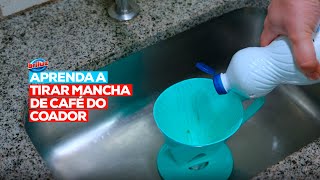 Limpe o coador de café com Água Sanitária Brilux [upl. by Neelyar509]