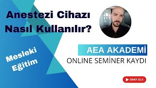 Anestezi Cihazı Klinik Kullanımı Fizyolojik Bağlantılar [upl. by Tomasina]