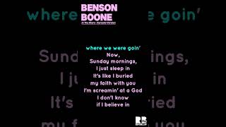 Benson Boone  In The Stars  Karaoke Version [upl. by Eli]