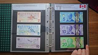 Banknote collectionalbum 2024July Part 1  updated look Banknotų kolekcijarinkinys albume [upl. by Asare]