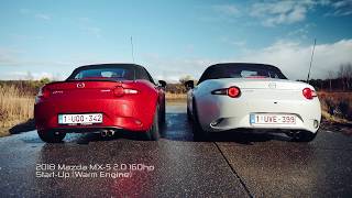 Mazda MX5 ND 160hp vs 184hp Sound Comparison [upl. by Anoval]