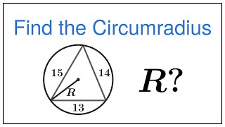 Circumradius and Area of Triangle — Find Radius of Circumscribed Circle Using Area and Sides [upl. by Clabo878]