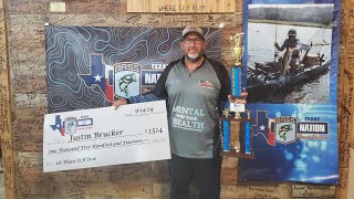 O H Ivie TX BASS Nation Winning with dirt shallow pattern [upl. by Marcel]