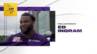 Ed Ingram on His Improved Pass Protection So Far In Camp How He Played In Seattle and More [upl. by Yrad]