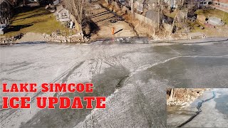 LAKE SIMCOE ICE REPORT  COOKS BAY [upl. by Aiceila]