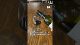 How to CORRECTLY Pour Wine Without Spilling [upl. by Anpas]