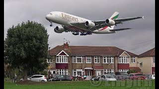 Plane Spotting London Heathrow Arrivals at Myrtle Avenue Heathrow RW27L London Heathrow Live [upl. by Arolf462]