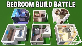 50k BEDROOM Build Battle in BLOXBURG [upl. by Ahtelra777]