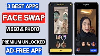 3 Best Free Face Swap Video and Photo App Android [upl. by Lorianne]