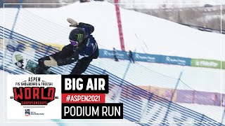 Zoi Sadowski Synnott  Silver  Womens Big Air  2021 FIS Snowboard World Championships [upl. by Valaree]