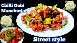 Chilli Gobi Manchurian Recipe Crispy Gobi ManchurianStreet Style Chilli GobiGobi Manchurian [upl. by Htenywg]