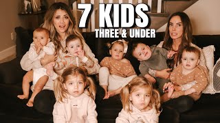 Two Moms Left Alone with Triplets Twins a Toddler and a Baby 7 kids [upl. by Eihpos]