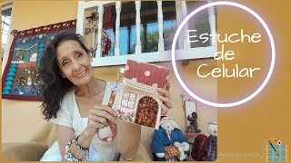 Cómo hacer un Estuche de Celular en Tela Haga y Venda Patchwork y Aplique [upl. by Sivra359]