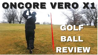 Oncore Vero X1 Golf Ball Review [upl. by Haskins]