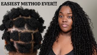 EASIEST CROCHET METHOD EVER Beginner Friendly Boho Locs by Eayon Hair  Black girl hairstyles [upl. by Jarin201]