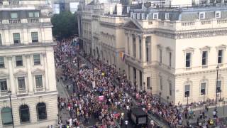 LONDON Pride Parade Team 56  St John Ambulance at Pall Mall 270715 [upl. by Artamas]