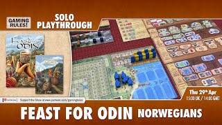 Feast for Odin  Solo Playthrough [upl. by Nissy]