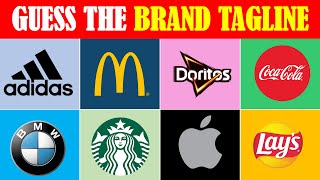 Guess the Brand Taglines quiz  25 questions [upl. by Bigner]