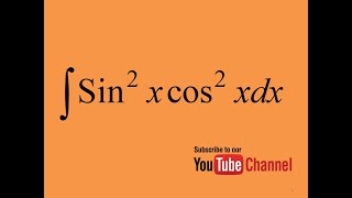 How to integrate sin2xcos2x Integration by substitution Indefinite Integral Calculus [upl. by Narret438]