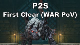 FFXIV Asphodelus The Second Circle Savage P2S First Clear  WAR PoV [upl. by Nera]