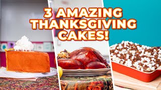 YOUR Favorite Thanksgiving CAKES Realistic Novelty Cakes  How to Cake It With Yolanda Gampp [upl. by Ettezoj]