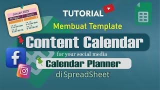 Cara Membuat Content Calendar Google Sheets [upl. by Coriss]