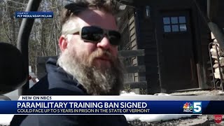 Vermont bans paramilitary training camps [upl. by Cassaundra]