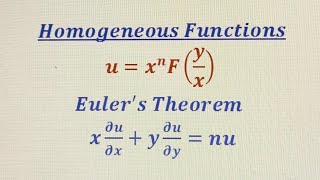 Some important Problems based on Eulers Theorem on Homogeneous Functions of two variables [upl. by Nwahsyt]