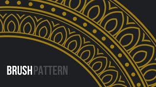 ILLUSTRATOR PATTERNS  Custom Brush Tutorial PLEASING [upl. by Zia]