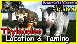 Thylacoleo Location Ark Fjordur 💥amp Taming [upl. by Dorin247]