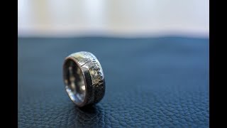 【外貨】コインリングを作ってみた。【指輪】 Making a coinring with my own tools [upl. by Ayiak954]