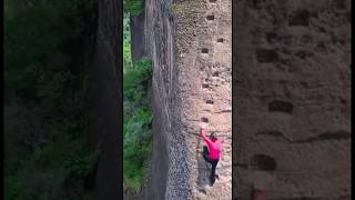 Rock climbing techniques for beginners 🧗 shorts adventure climbing mountains treeking explore [upl. by Nay]