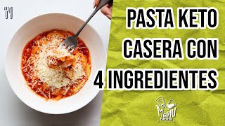 🍝 PASTA KETO FRESCA CON 4 INGREDIENTES  KETO HOMEMADE PASTA FROM KETO CONNECT  Manu Echeverri [upl. by Ssirk]