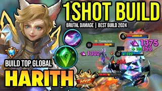 HARITH BEST BUILD 2024  BUILD TOP GLOBAL HARITH GAMEPLAY  MOBILE LEGENDS✓ [upl. by Yankee]