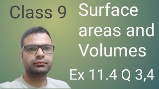 Class 9 Maths  Chapter 11  Ex 114 Q 34  Surface Area and Volumes  NCERT [upl. by Modern950]