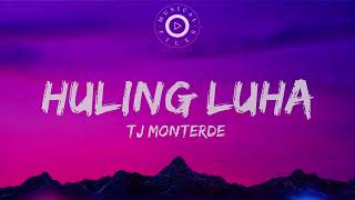 Huling Luha Lyrics Video  TJ Monterde [upl. by Ahsoym]