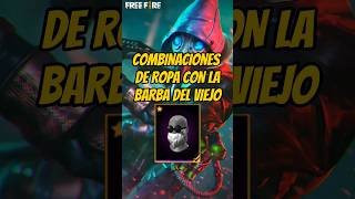 Combinaciones Barba del Viejo🎅 freefire combinaciones barbadelviejo [upl. by Adnert]