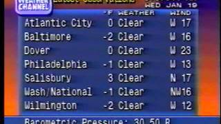 Weather Channel Local Forecasts January 19 1994 [upl. by Arihk]