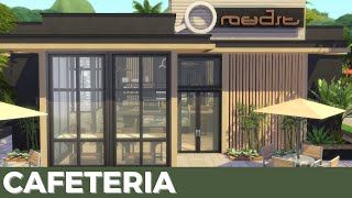 CAFETERIA MODERNA🌿☕ Sem CP  THE SIMS 4 [upl. by Ardnaet]