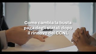 Come cambia la busta paga degli statali dopo il rinnovo del CCNL [upl. by Constance]